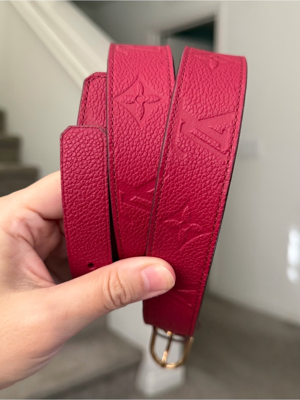 Louis Vuitton Empreinte Belt with COA 85cm / 34 inch